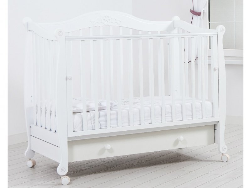 Кроватка Gandylyan, Моника колесо белый
Кроватка Gandylyan, Моника колесо белый