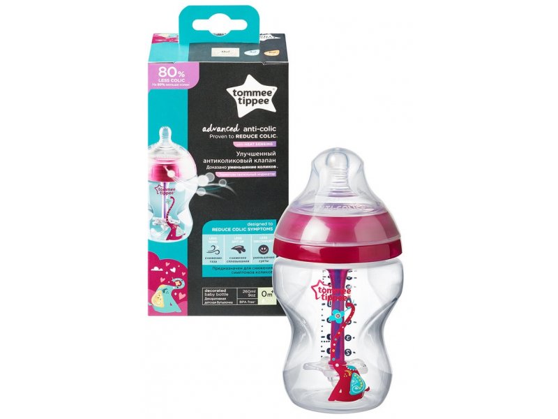 Бутылочка Tommee Tippee Advanced с усиленным антиколик.клапаном/индикатор, медлен.поток, 260 мл красный
Бутылочка Tommee Tippee Advanced с усиленным антиколик.клапаном/индикатор, медлен.поток, 260 мл красный