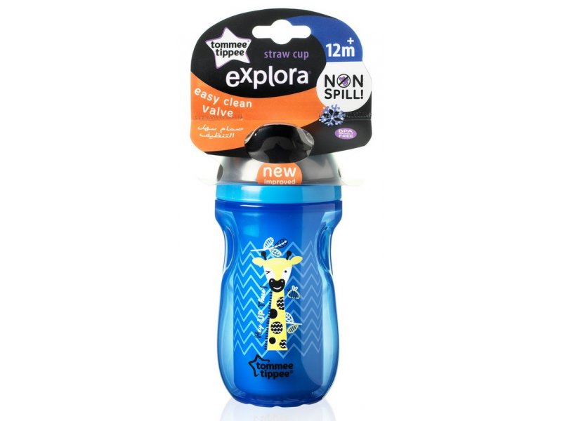 Поильник-непроливайка Tommee Tippee (термочашка) Explora с трубочкой жираф, 260 мл голубой
Поильник-непроливайка Tommee Tippee (термочашка) Explora с трубочкой жираф, 260 мл голубой