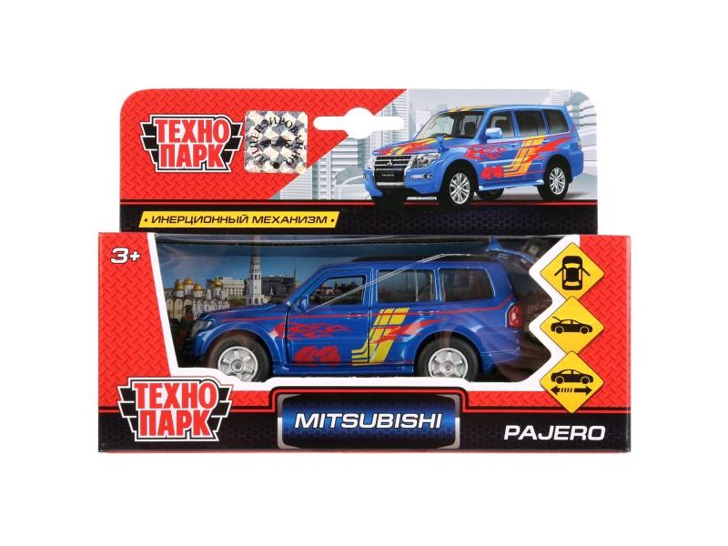 Модель Технопарк, машина Mitsubishi Pajero спорт, открыв.двери и багажник, инерц. 12 см
Модель Технопарк, машина Mitsubishi Pajero спорт, открыв.двери и багажник, инерц. 12 см