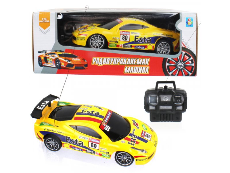 Игрушка 1Toy Спортавто Машина на р/у, 27 МГц, 4 канала, на батарейках, свет, 1:24 желтый
Игрушка 1Toy Спортавто Машина на р/у, 27 МГц, 4 канала, на батарейках, свет, 1:24 желтый