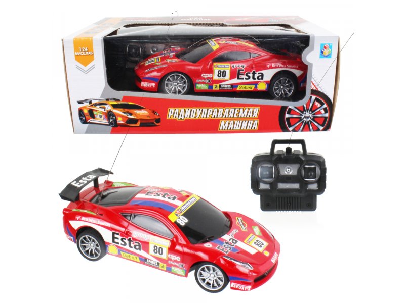 Игрушка 1Toy Спортавто Машина на р/у, 27 МГц, 4 канала, на батарейках, свет, 1:24 красный
Игрушка 1Toy Спортавто Машина на р/у, 27 МГц, 4 канала, на батарейках, свет, 1:24 красный