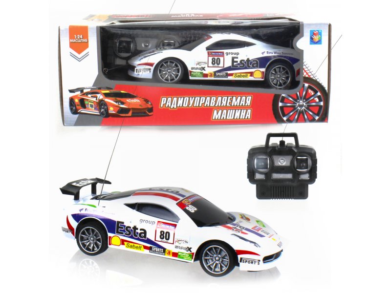 Игрушка 1Toy Спортавто Машина на р/у, 27 МГц, 4 канала, на батарейках, свет, 1:24 белый
Игрушка 1Toy Спортавто Машина на р/у, 27 МГц, 4 канала, на батарейках, свет, 1:24 белый