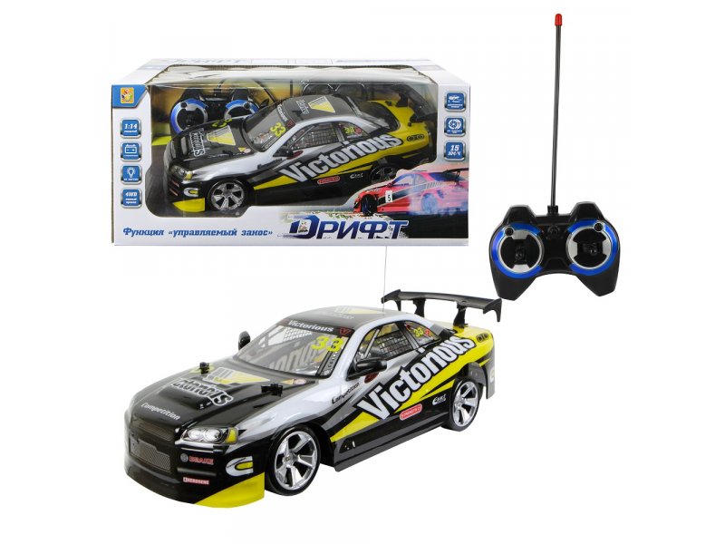 Игрушка 1Toy Дрифт Машина на р/у, 27 МГц, 4 канала, АКБ , дрифт., 2 компл. покрышек, 1:14 желтый
Игрушка 1Toy Дрифт Машина на р/у, 27 МГц, 4 канала, АКБ , дрифт., 2 компл. покрышек, 1:14 желтый