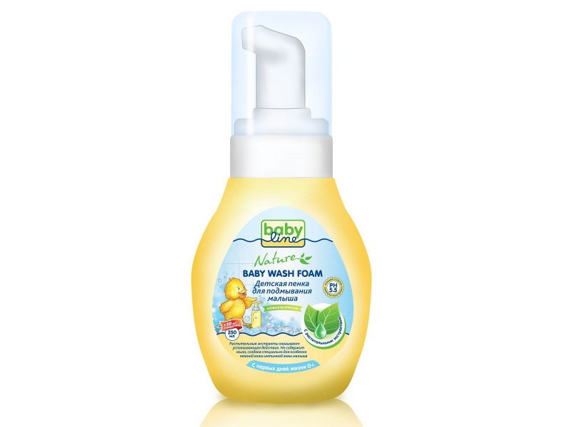 

Пенка Babyline Nature д/подмывания с растительными экстракт., 250 мл (с помпой)