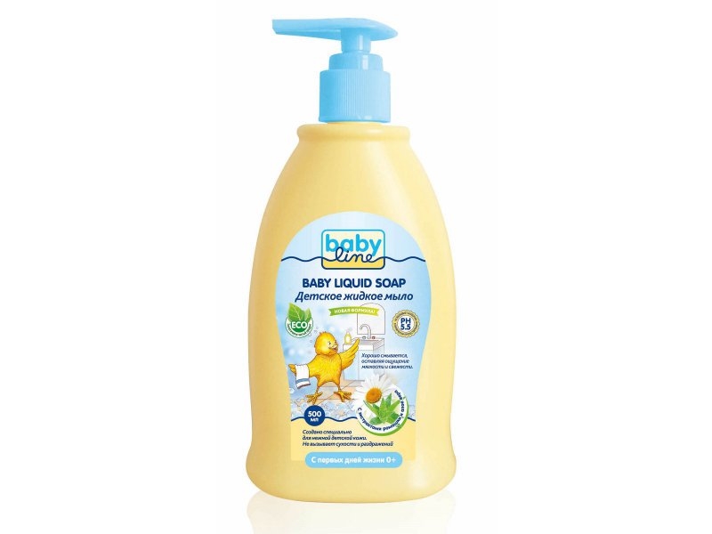 

Мыло Babyline Nature жидкое для детей, 500 мл (с помпой)