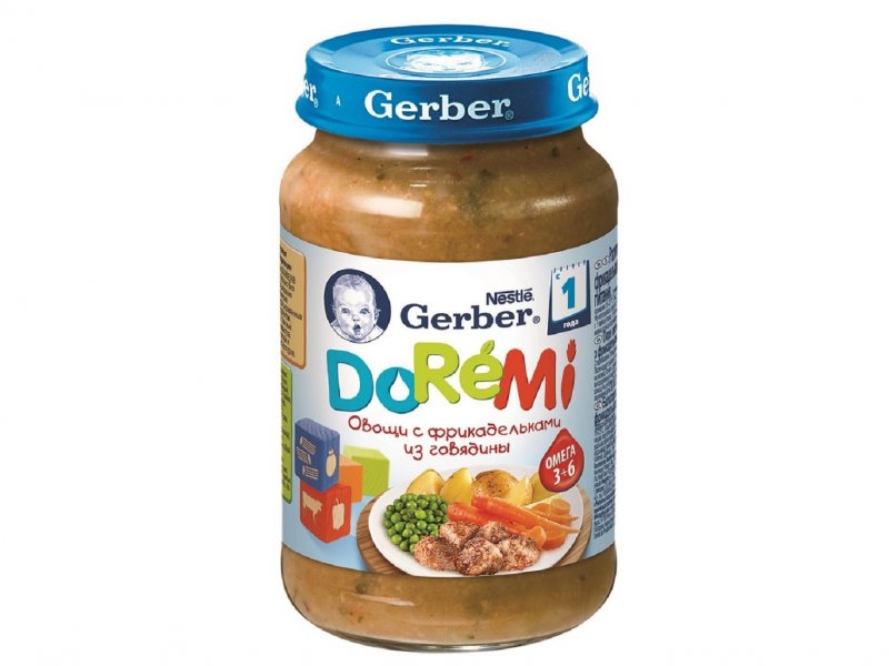 Gerber пюре рагу из телятины с овощами