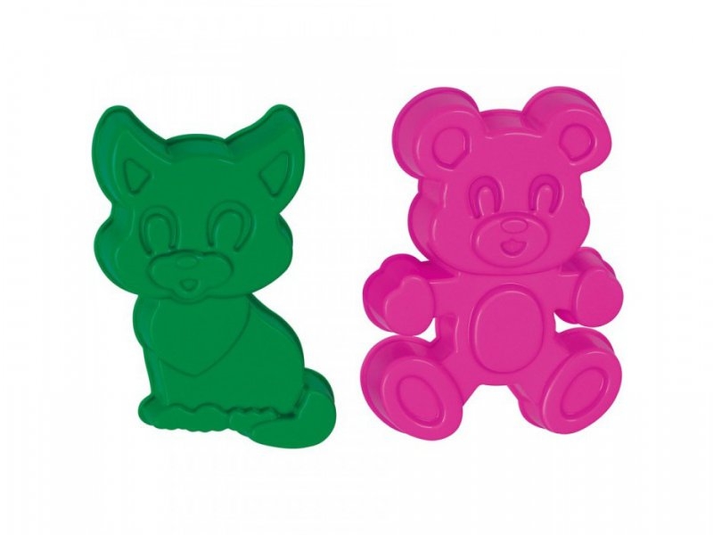 

Формочки Полесье, Котенок и Медведь 2 шт