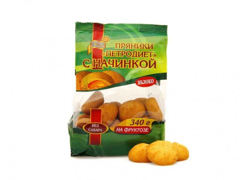 

Пряники Петродиет, Яблоко на фруктозе 340 г