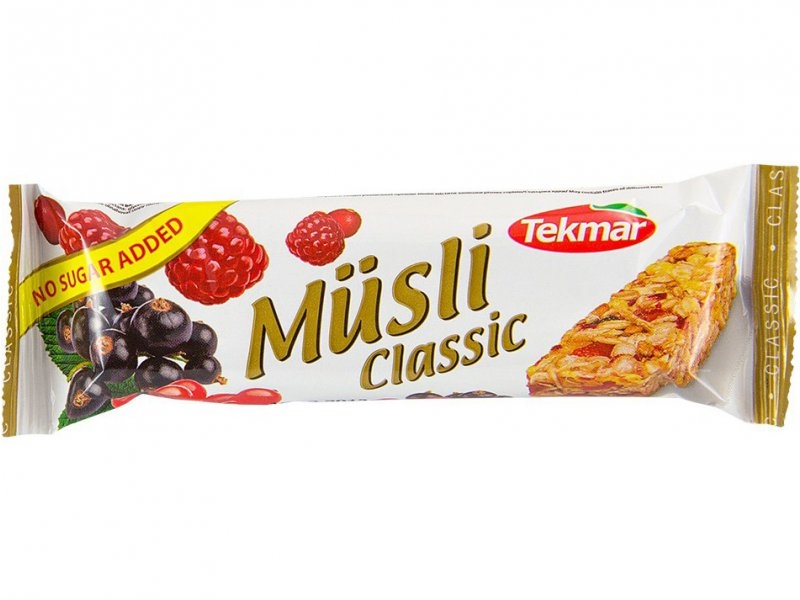 

Батончик-мюсли Tekmar, Бруснично-малиновый без сахара 30 г