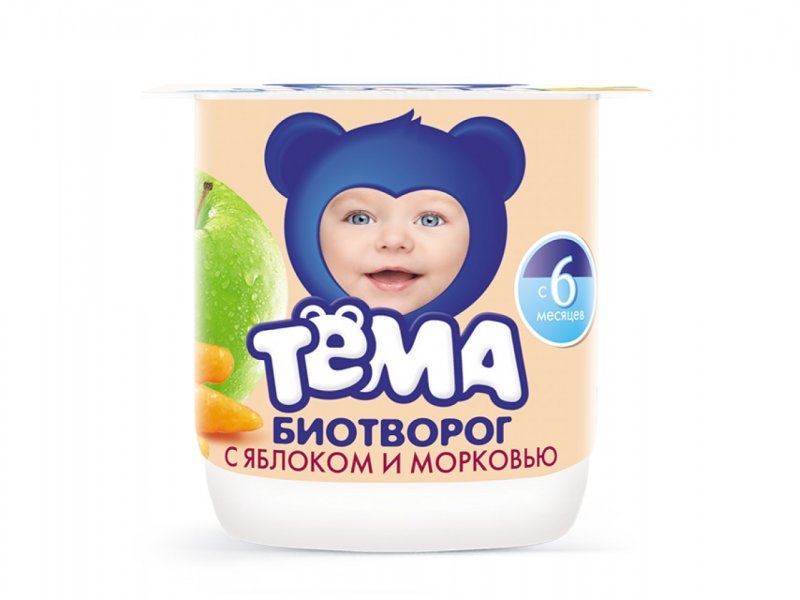 

Биотворог Тёма яблоко, морковь 4,2% 100 г