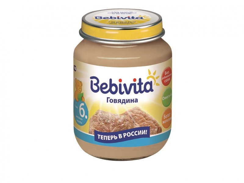 

Пюре Bebivita Говядина 100 г