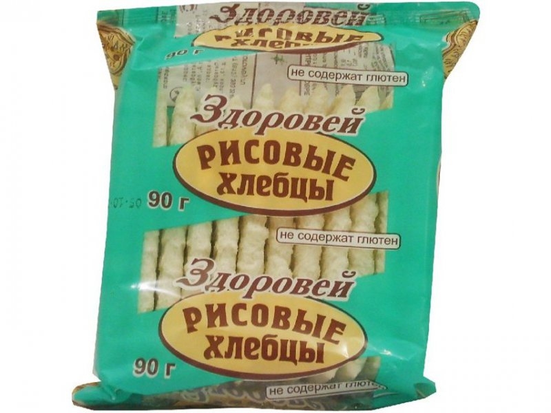 

Хлебцы Здоровей, рисовые б/глютена 90 г