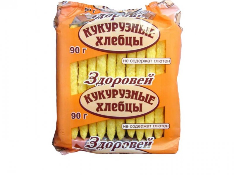 

Хлебцы Здоровей, кукурузные б/глютена 90 г