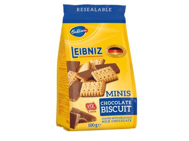 

Мини-печенье Bahlsen, Leibnitz Minis сливочное с шоколадом 100 г