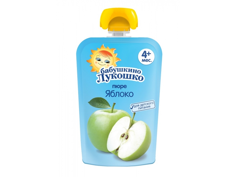 

Пюре Бабушкино Лукошко яблоко, 90 г пауч