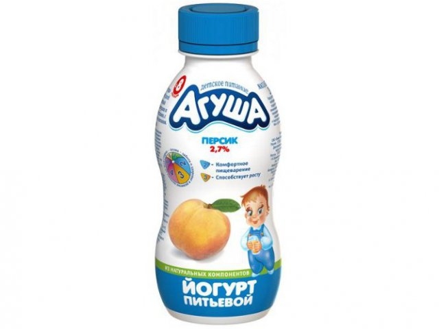 

Йогурт Агуша питьевой персик 200 г