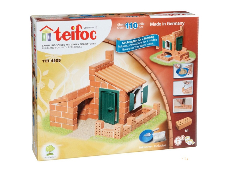 

Набор Teifoc, строительный Домик, 110 дет.