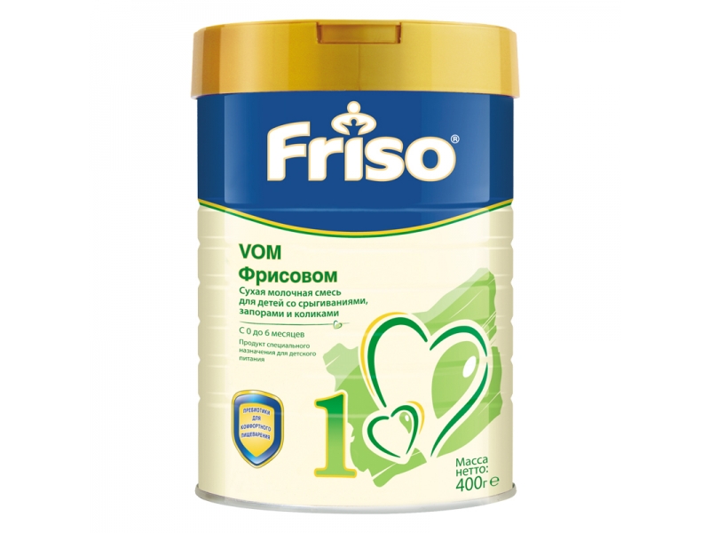 

Смесь Friso VOM 1 (Фрисовом 1) молочная 0-6 мес. 400 г