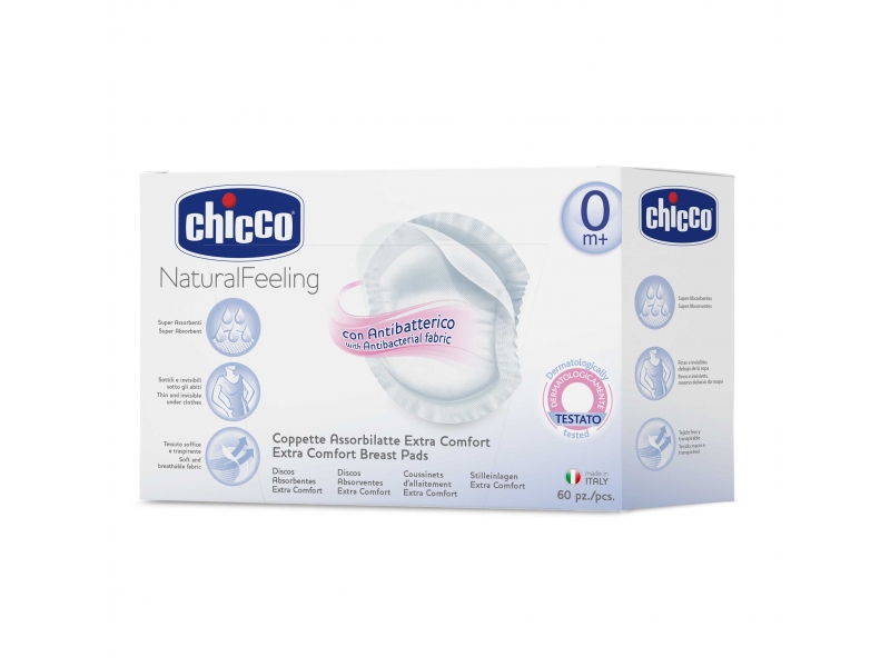

Прокладки Chicco для груди, антибактериальные, 60 шт.