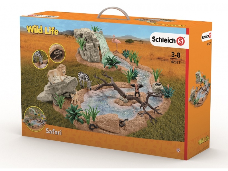 Набор Schleich, Сафари. Приключение на водопое с животными купить
