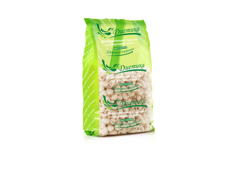 

Макаронные изделия Диетика, Ракушка рисовая 250 г