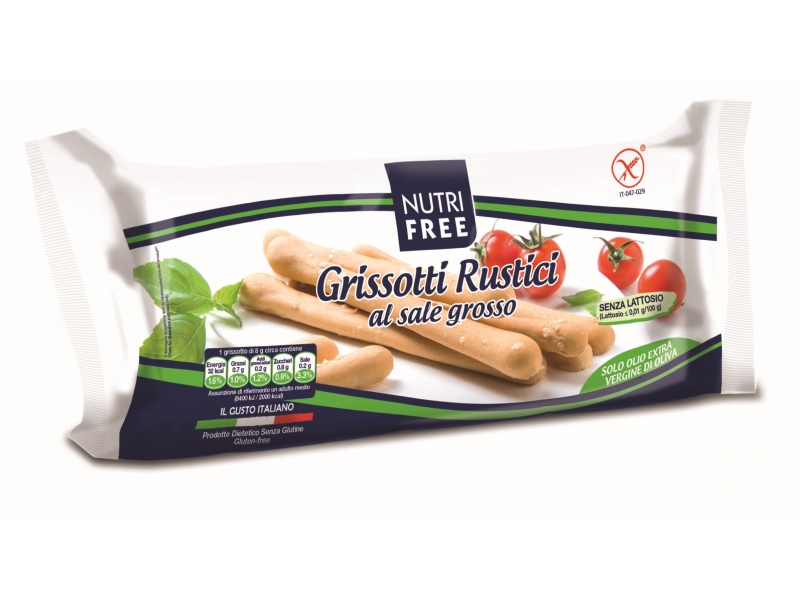 

Палочки NutriFree хлебные с солью Grissotti Rustici al sale grosso 100 г