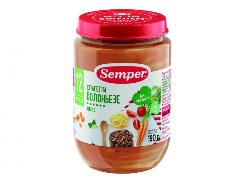 

Пюре Semper Спагетти Болоньезе 190 г