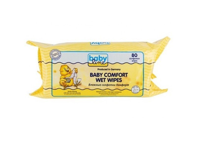 

Салфетки влажные Babyline Комфорт, 80 шт