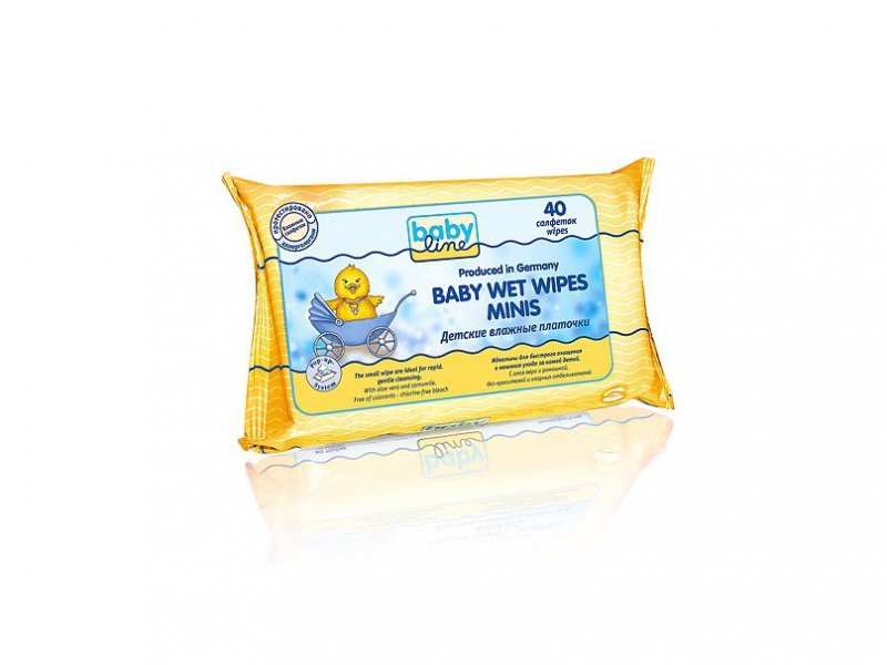 

Платочки влажные Babyline Комфорт, 40 шт