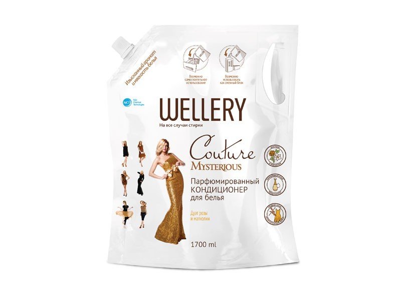

Кондиционер Wellery для белья, парфюмированный, Couture Mysterious, 1,7 л