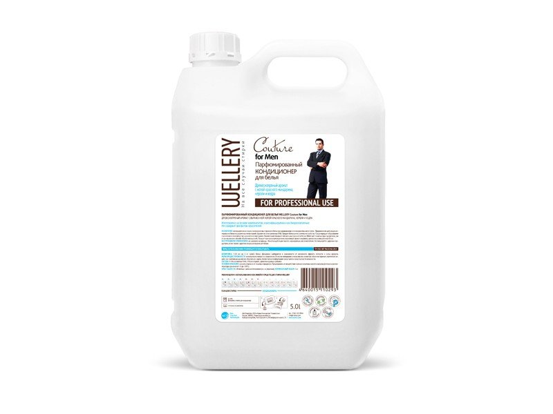 

Кондиционер Wellery для белья, парфюмированный, Couture For Men , 5 л