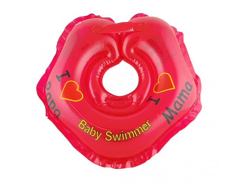 

Круг Baby Swimmer для купания на шею, серия Я люблю красный