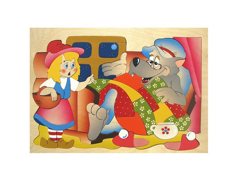 

Игрушка из дерева Крона, Мозаика, Красная шапочка