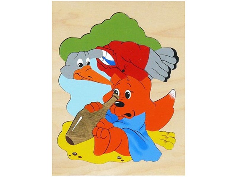 

Игрушка из дерева Крона, Мозаика, Журавль и Лиса-2