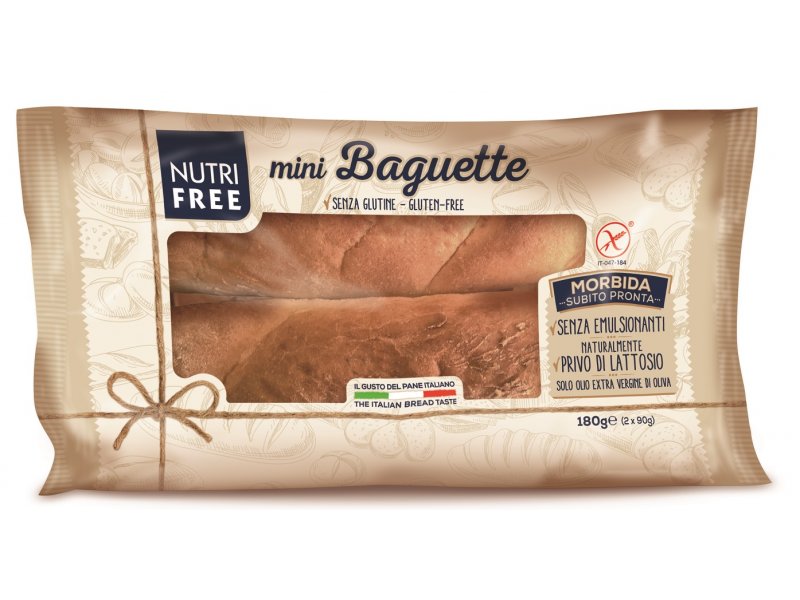 

Мини-багет Nutri Free, Mini Baguette, 180 г (90 г*2 шт.)