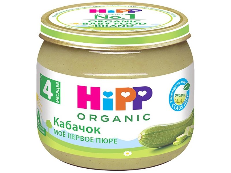 

Пюре Hipp Кабачок Моё первое пюре 80 г