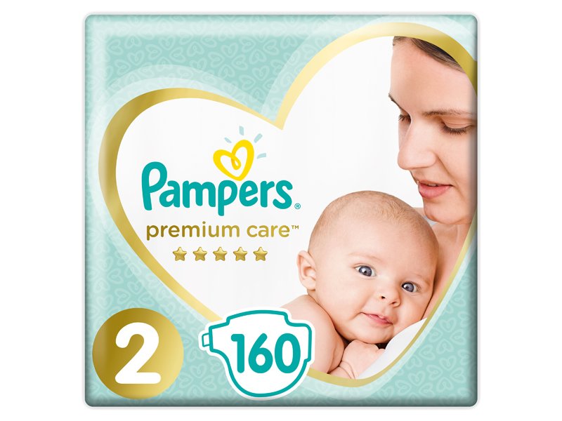 

Подгузники Pampers Premium Care, размер 2, 4-8 кг, 160 шт.