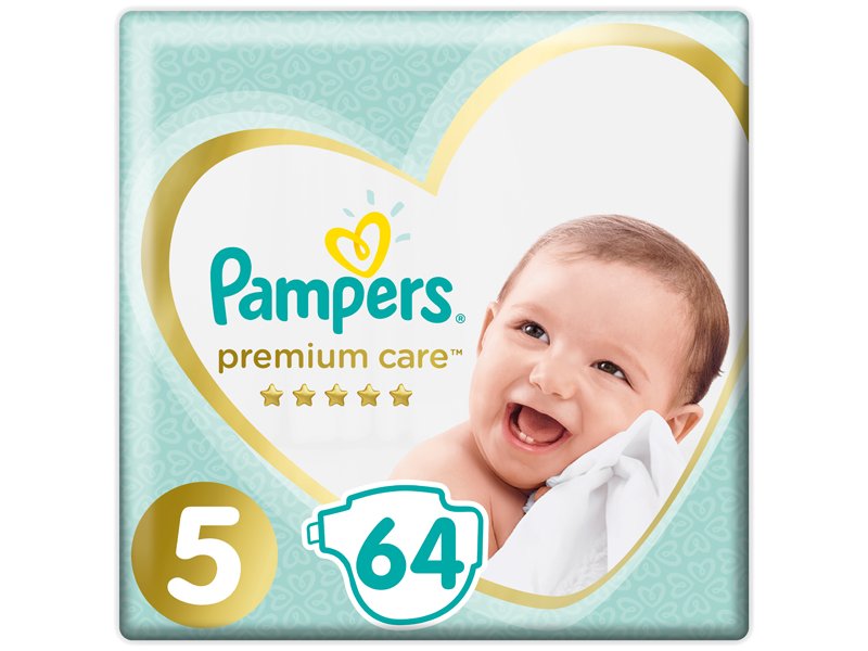 

Подгузники Pampers Premium Care, размер 5, 11-16 кг, 64 шт.