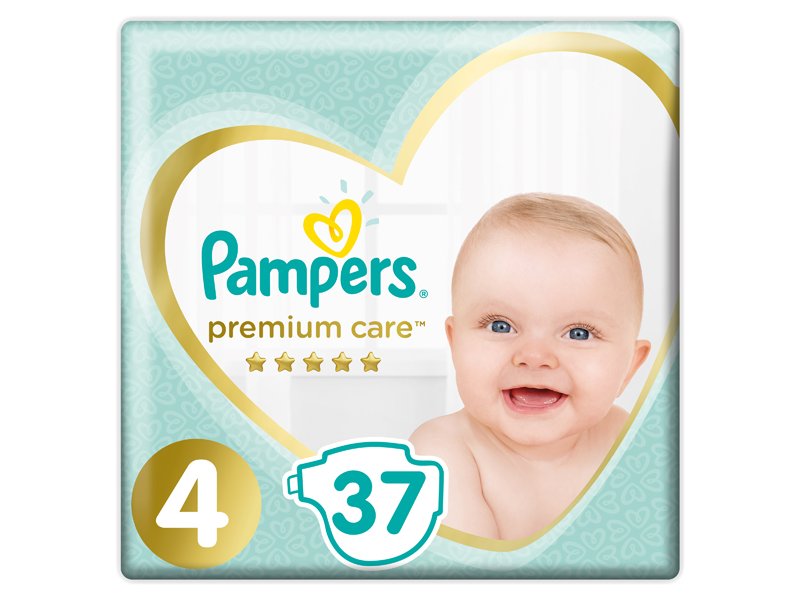 

Подгузники Pampers Premium Care, размер 4, 9-14 кг, 37 шт.
