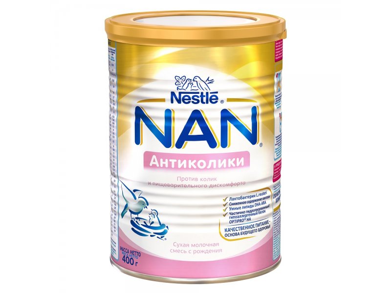 

Смесь Nestle NAN молочная сухая Антиколики 400 г