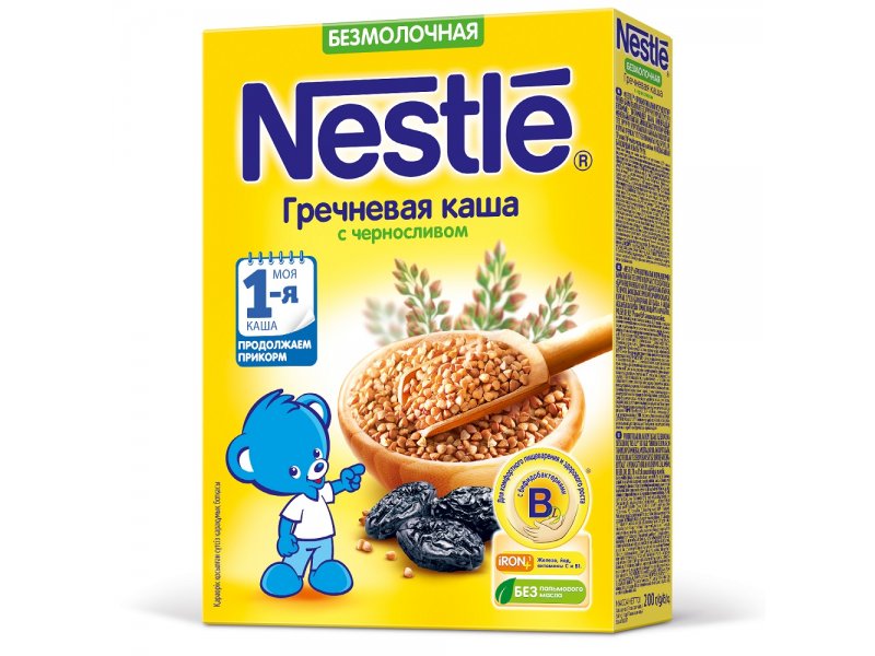 

Каша Nestle, безмолочная гречка, чернослив 200 г