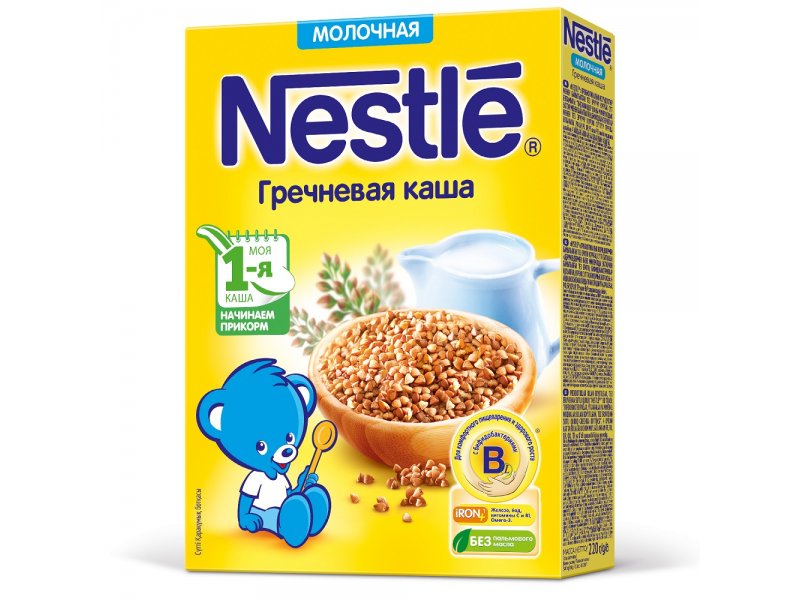 

Каша Nestle, молочная гречневая, 220 г