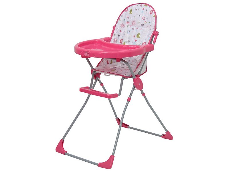 

Стульчик для кормления Polini kids 152 Лесные друзья розовый