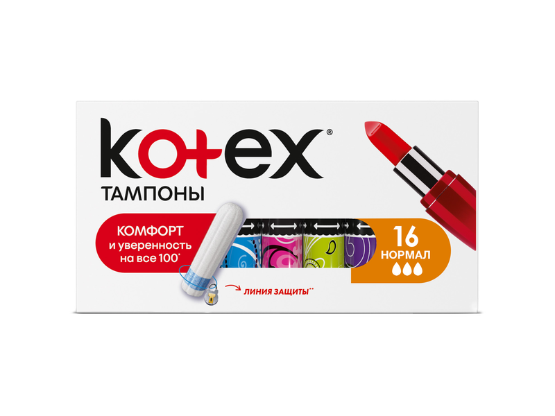 

Тампоны Kotex, нормал 16 шт