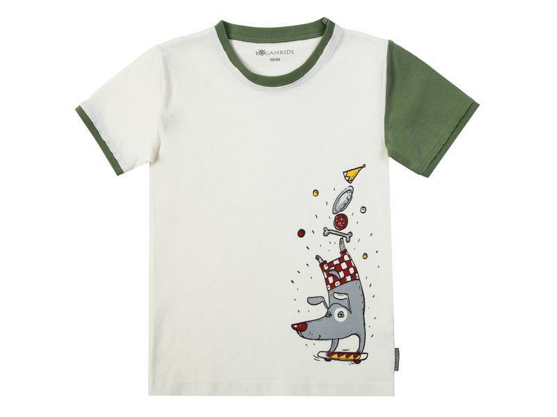 

Футболка Kogankids для мальчика молочный, р