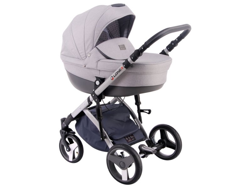 

Коляска 2 в 1 Lonex Comfort Prestige Light Grey