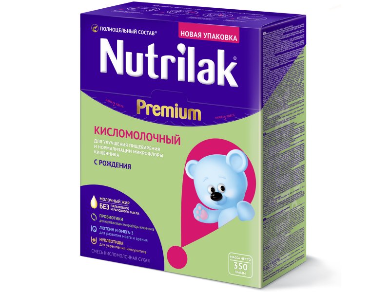 

Смесь Nutrilak Premium Кисломолочный 350 г