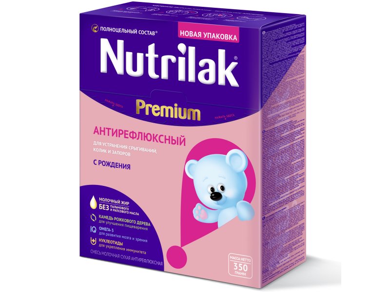 

Смесь Nutrilak Premium Антирефлюксный молочная 350 г