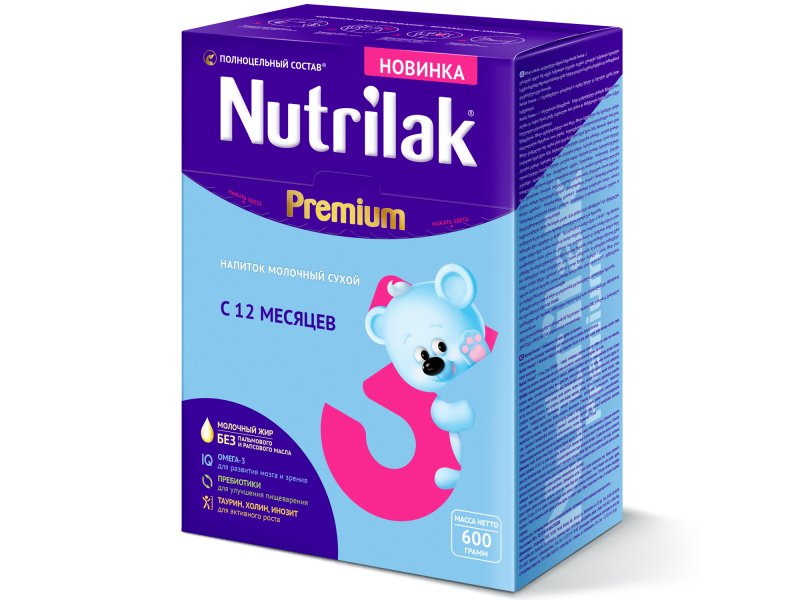 

Смесь Nutrilak Premium 3 молочная, 600 г